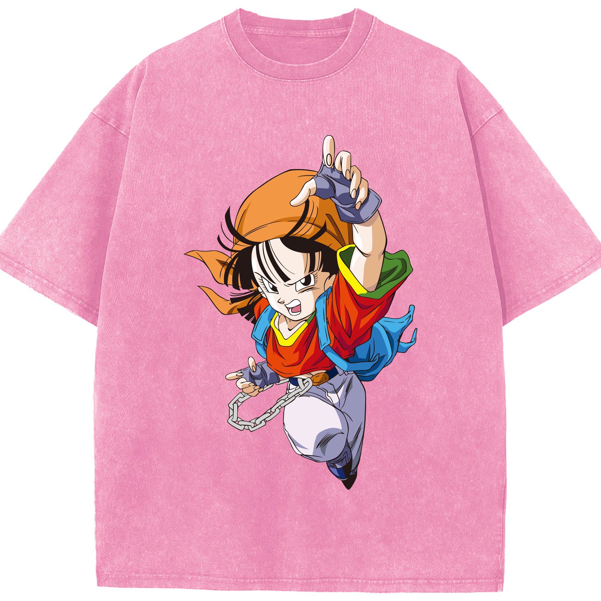 （画像用） ドラゴンボール パン DRAGON BALL Pan 綿100% ヴィンテージ風 半袖Tシャツ（フロントプリント）